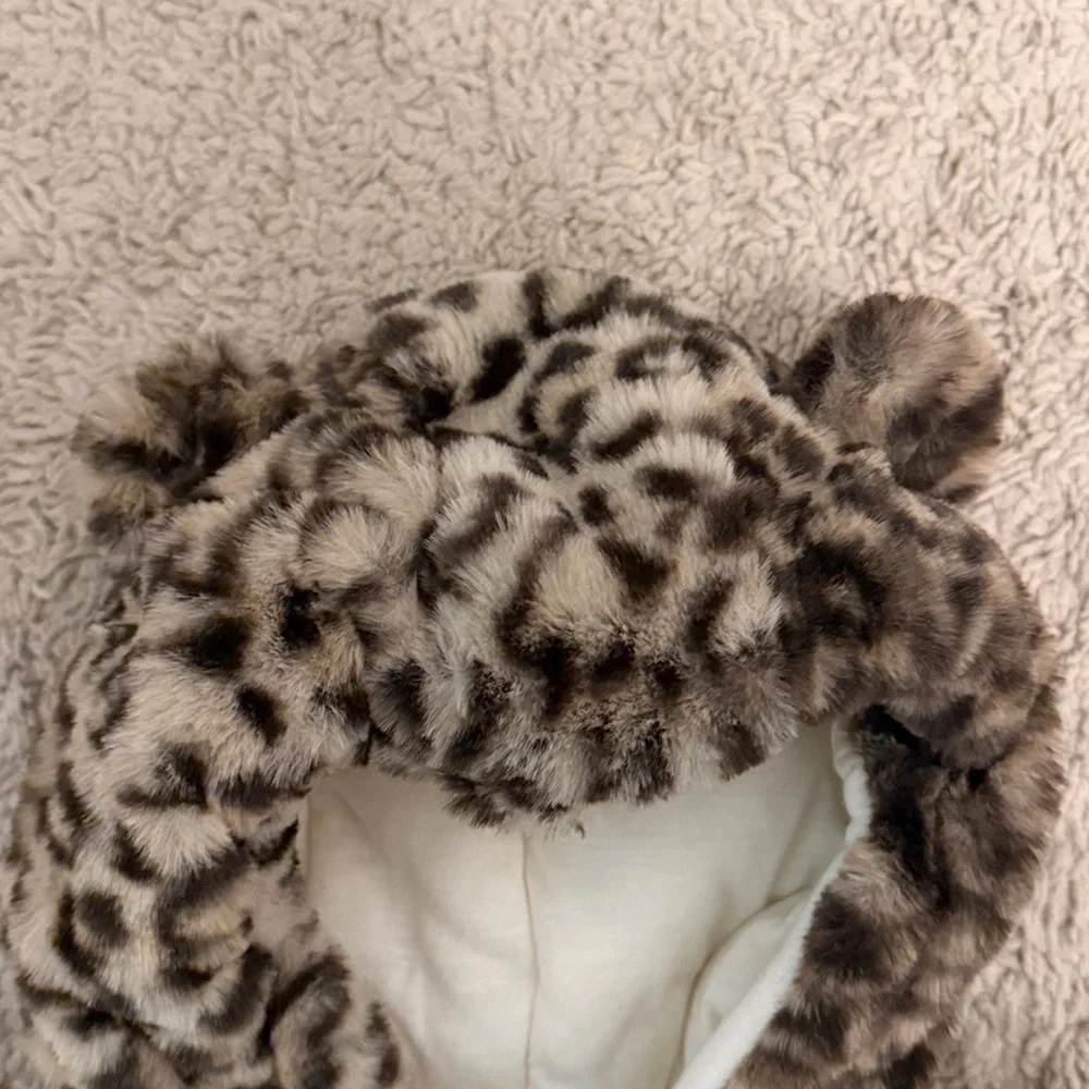 Carter's Fuzzy Animal Print Baby Suit